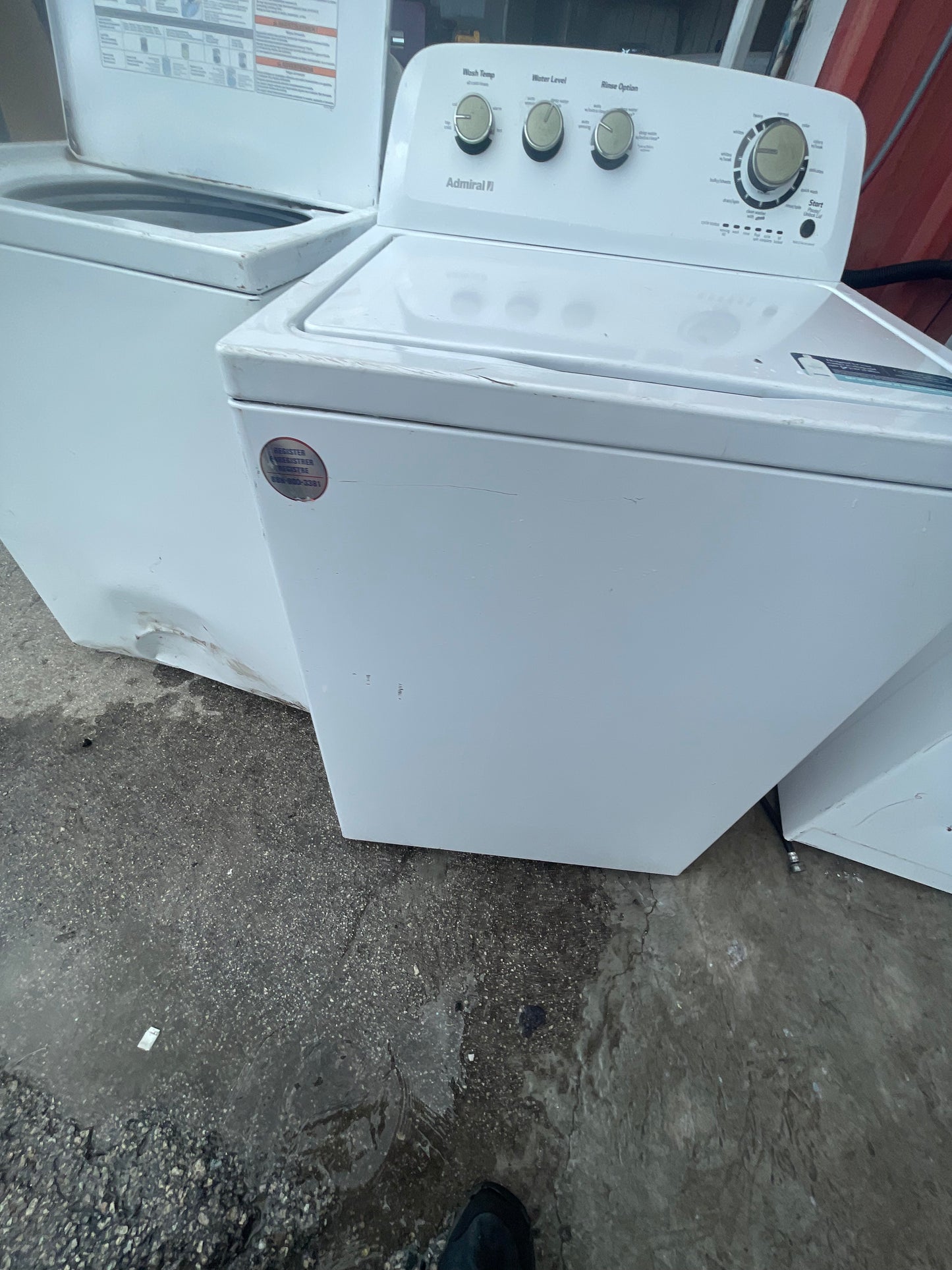 Admiral Top Load Washer