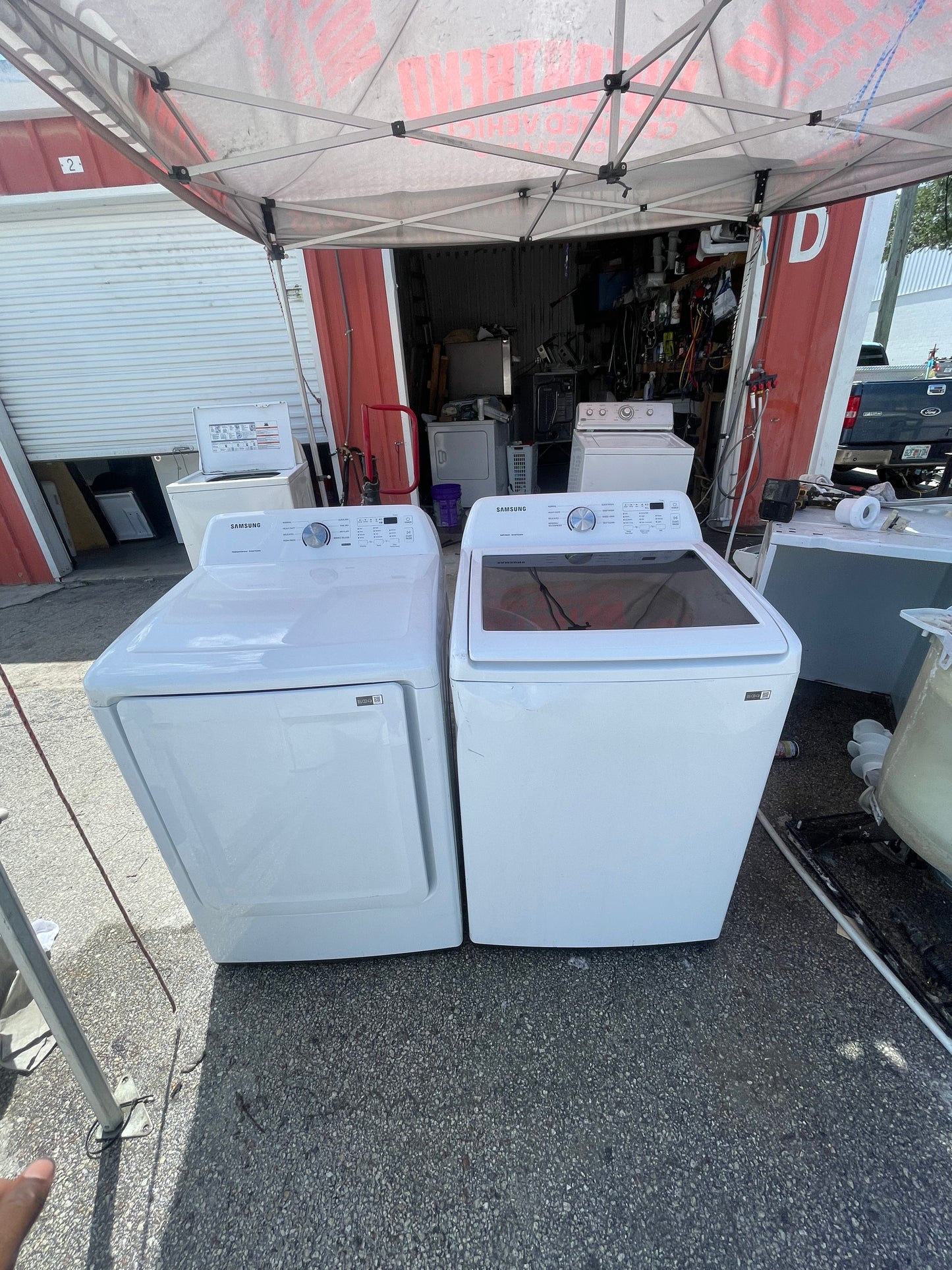 Samsung Washer And Electric Dryer Set