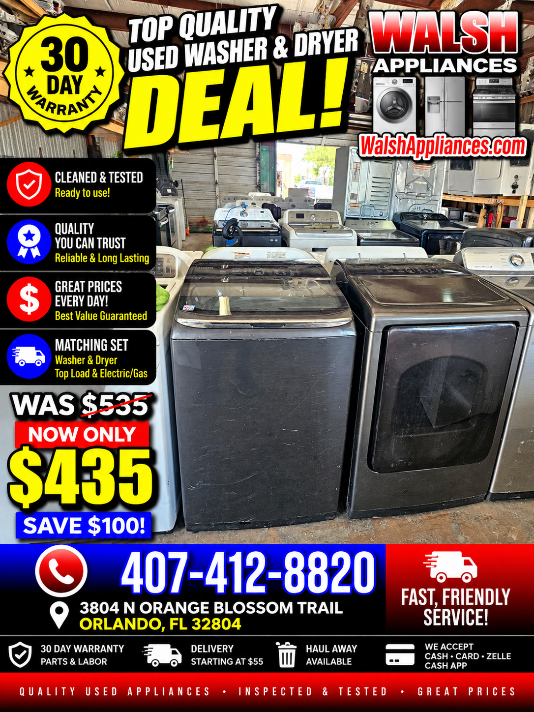 Samsung Washer And Electric Dryer Set