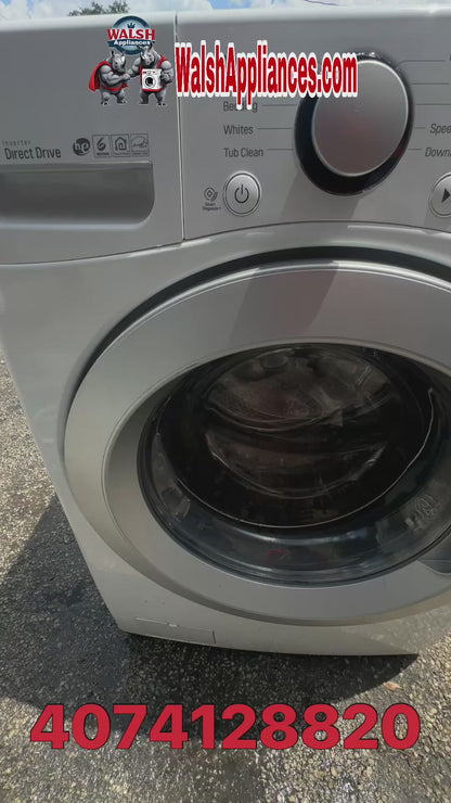 Lg Washer - White - 27 Inch Front Load Smart Washer with 4.5 cu. ft. Capacity