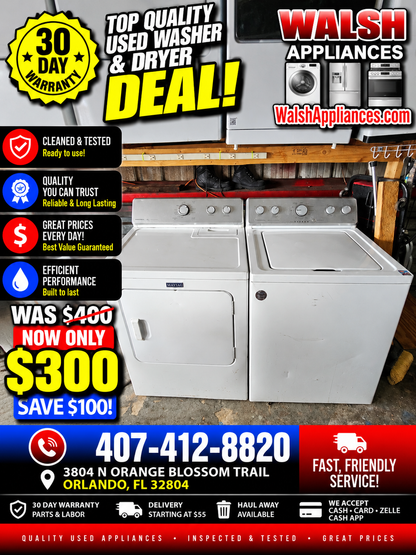 Maytag Washer And Electric Dryer Set