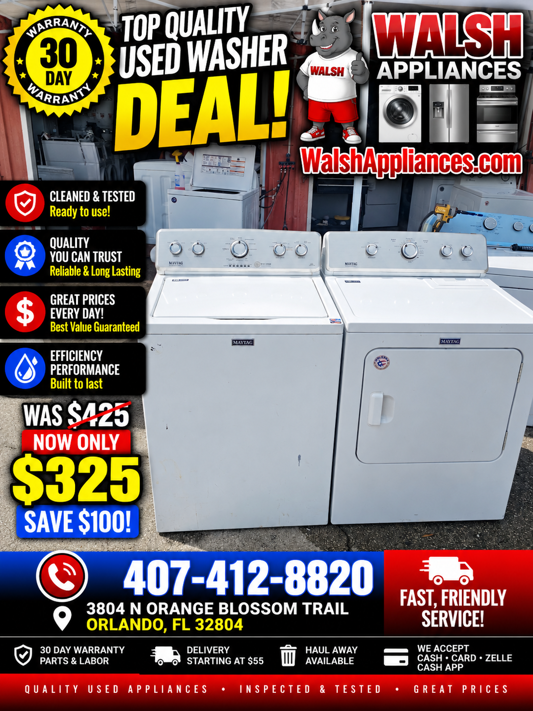 Maytag Washer And Electroc Dryer Set