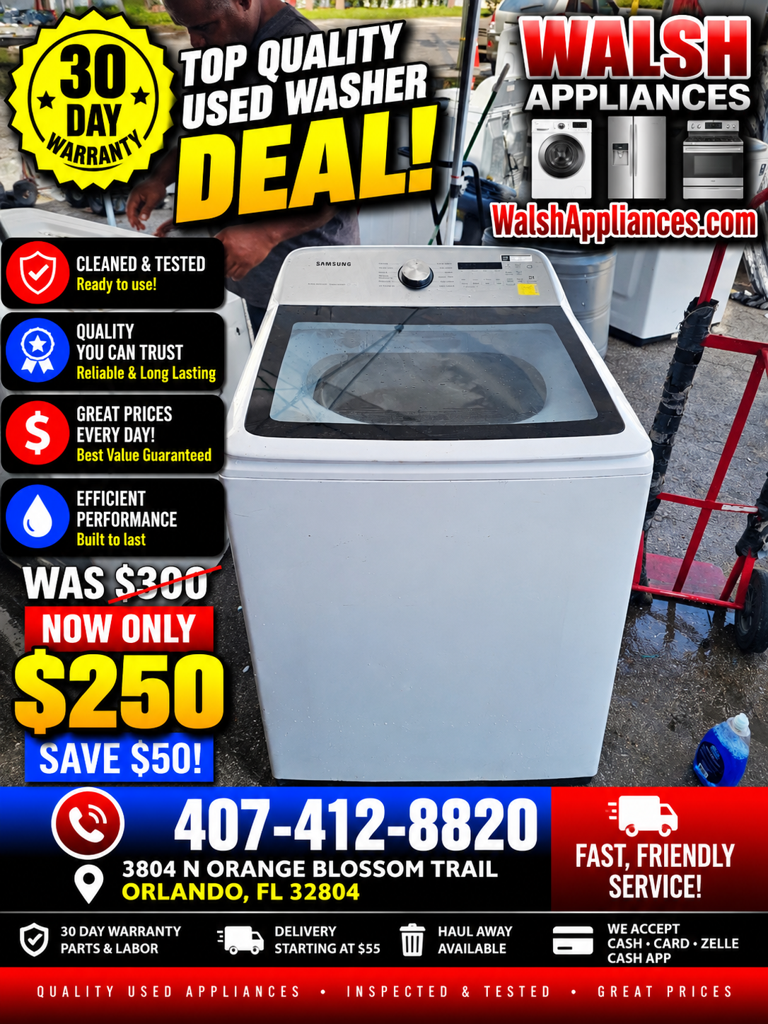 Samsung 5.0 Cu. Ft. High-Efficiency Top Load Washer with Active WaterJet