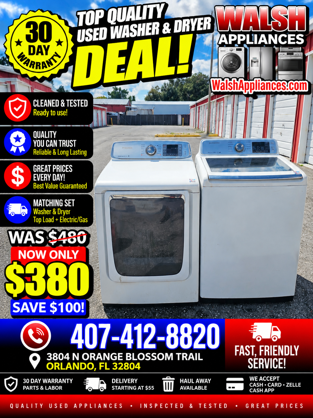 Samaung Washer And Electric Set