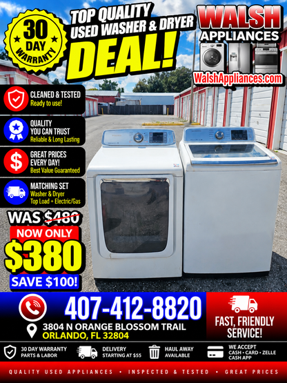 Samaung Washer And Electric Set