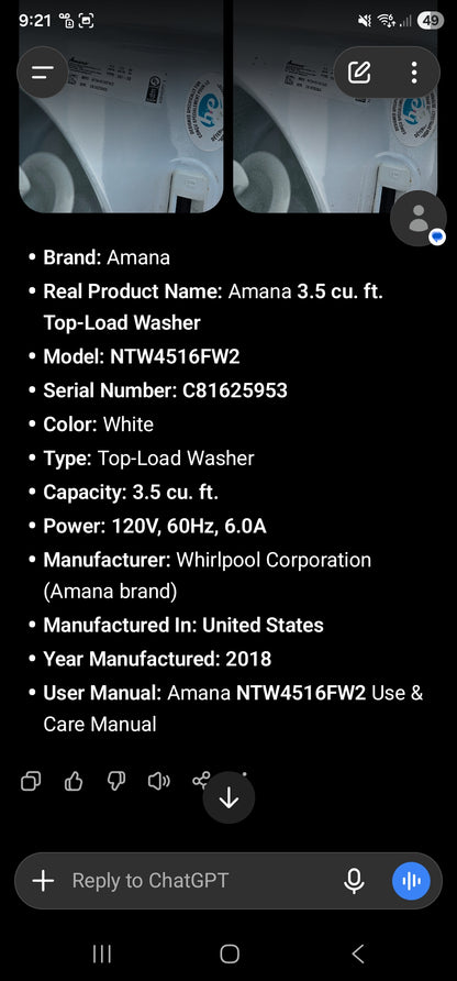 Amana 3.5 cu. ft. Top-Load Washer
