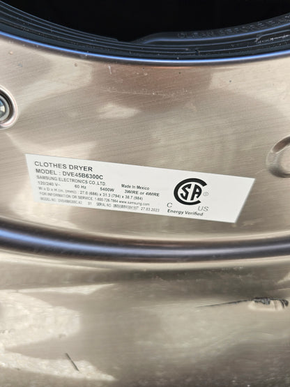 Samsung 7.5 cu. ft. Smart Electric Dryer with Sensor Dry