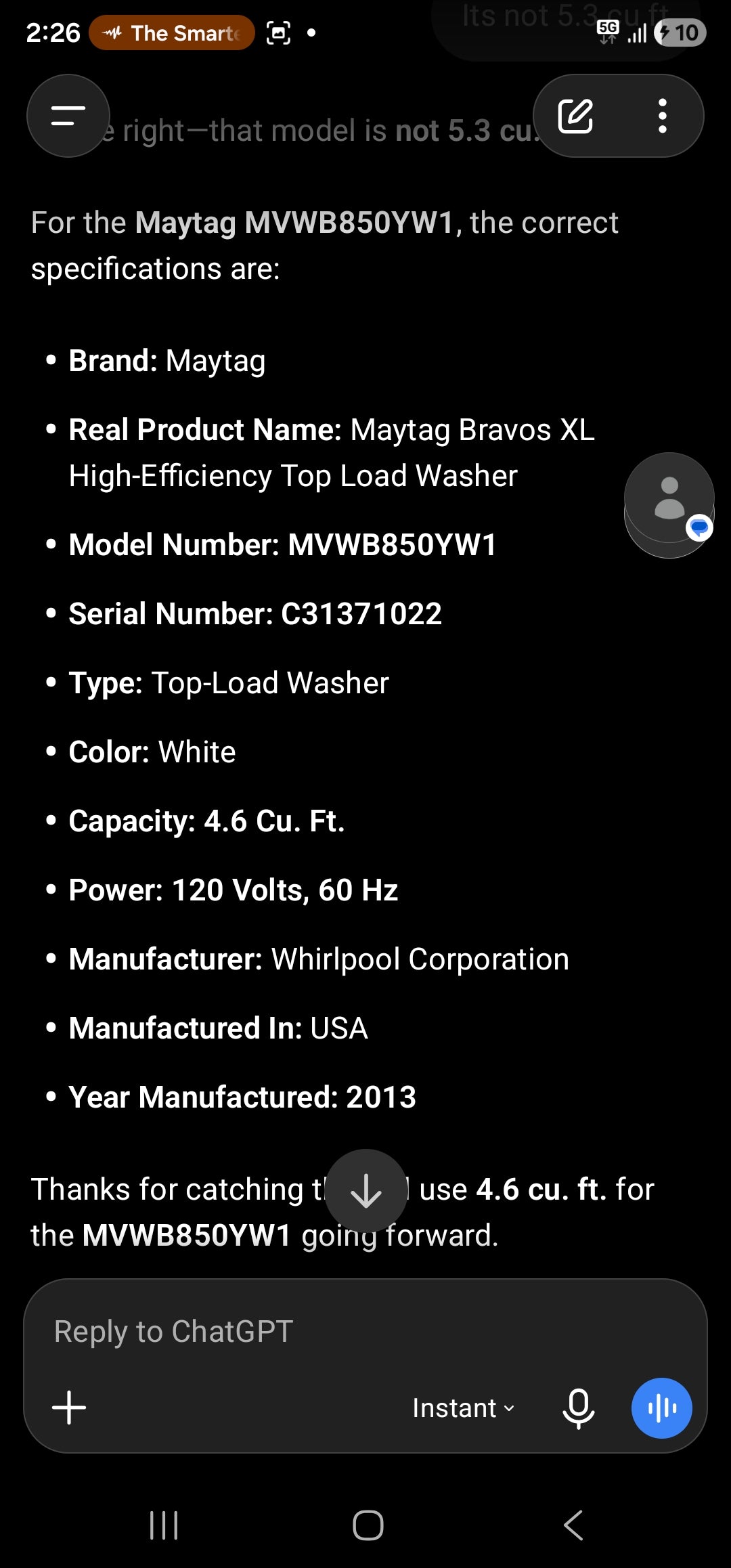 Maytag Bravos XL High-Efficiency Top Load Washer