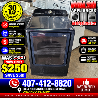 Samsung 7.4 Cu. Ft. Smart Electric Dryer with Sensor Dry