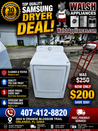 Samsung DV40J3000EW Electric Dryer