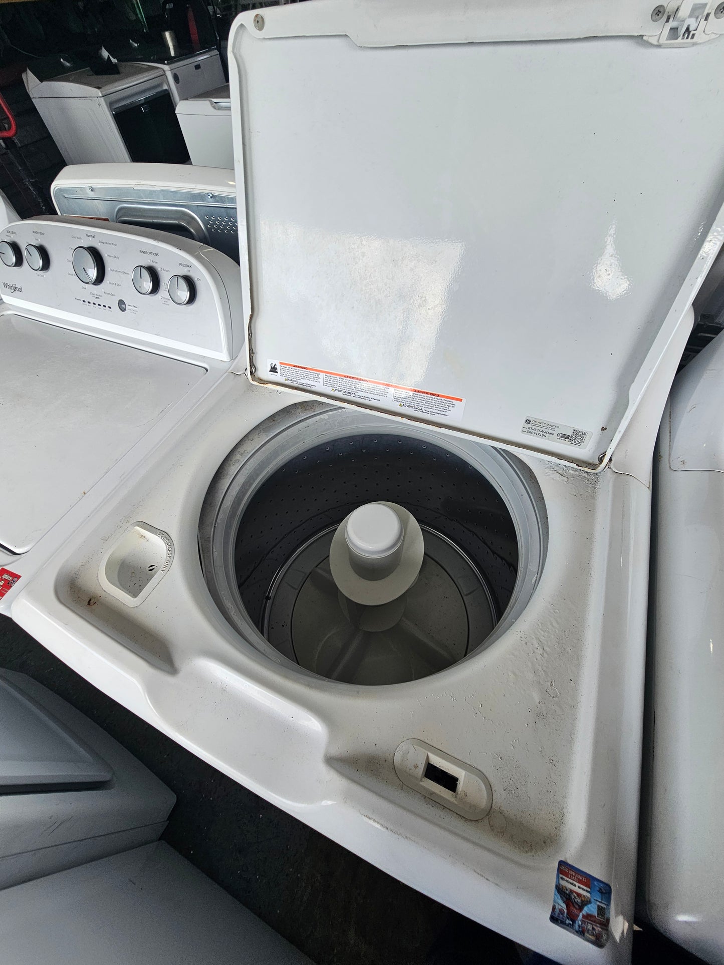 GE GTW335ASN1WW Top-Load Washer