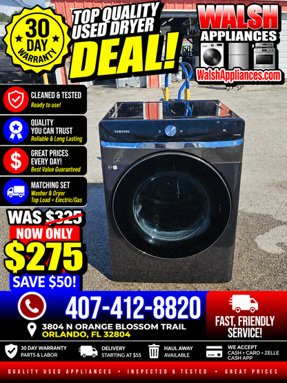 Samsung 7.4 Cu. Ft. Smart Electric Dryer with Steam Sanitize+