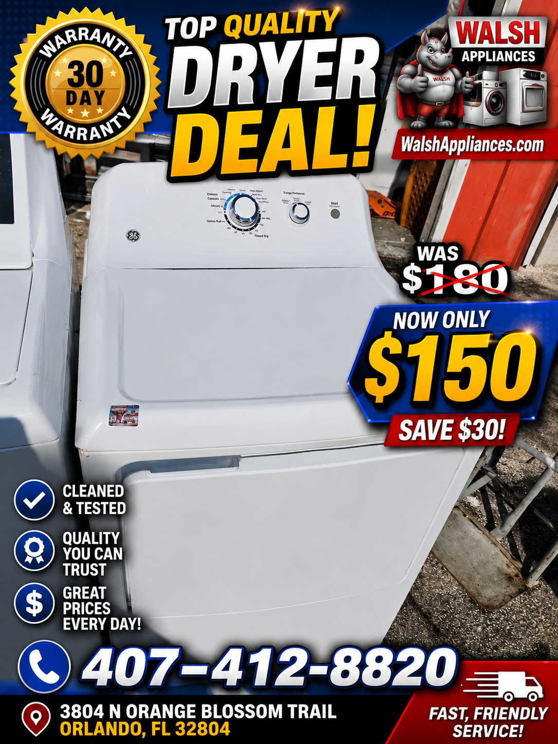 GE 6.2 Cu. Ft. Electric Dryer