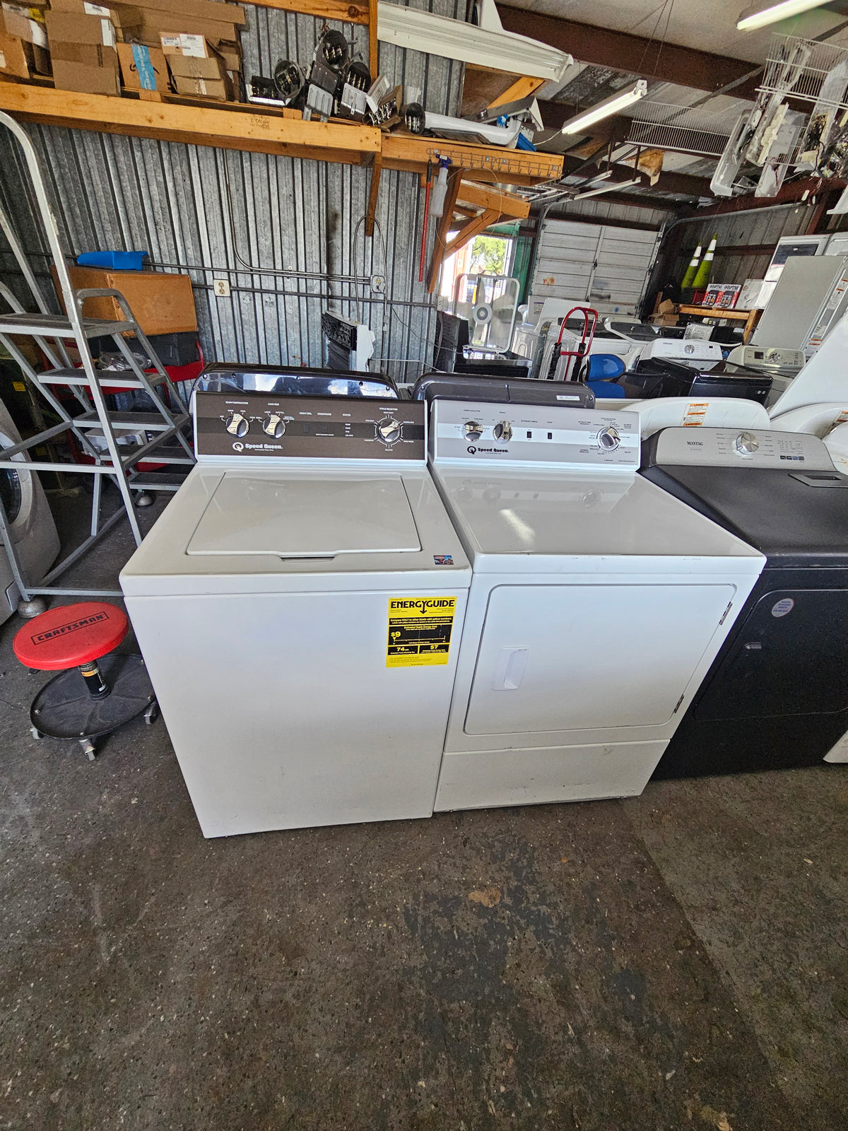 Speed Queen Washer And Electric Dryer Set