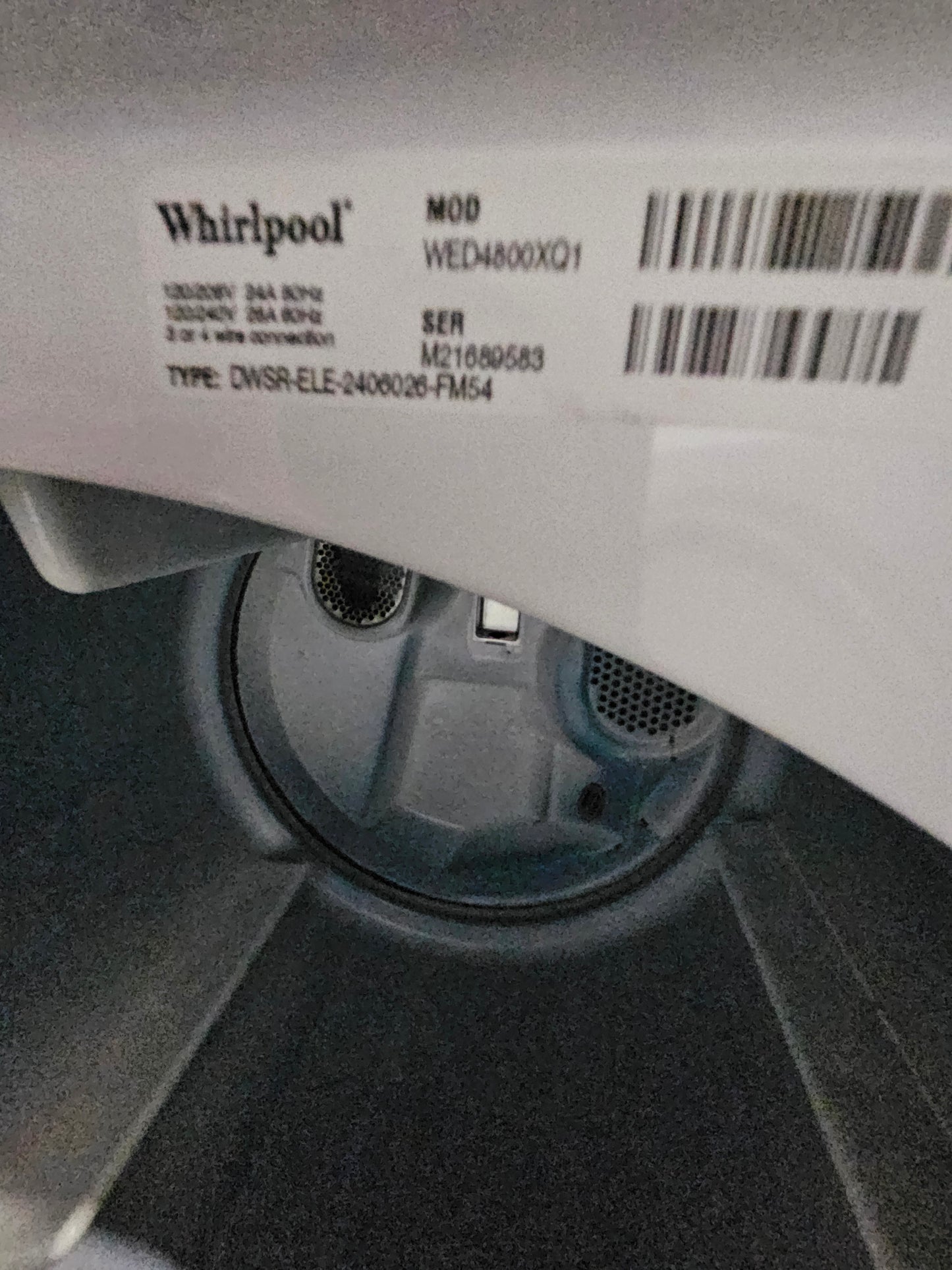Whirlpool Washer And Electric Dryer Set