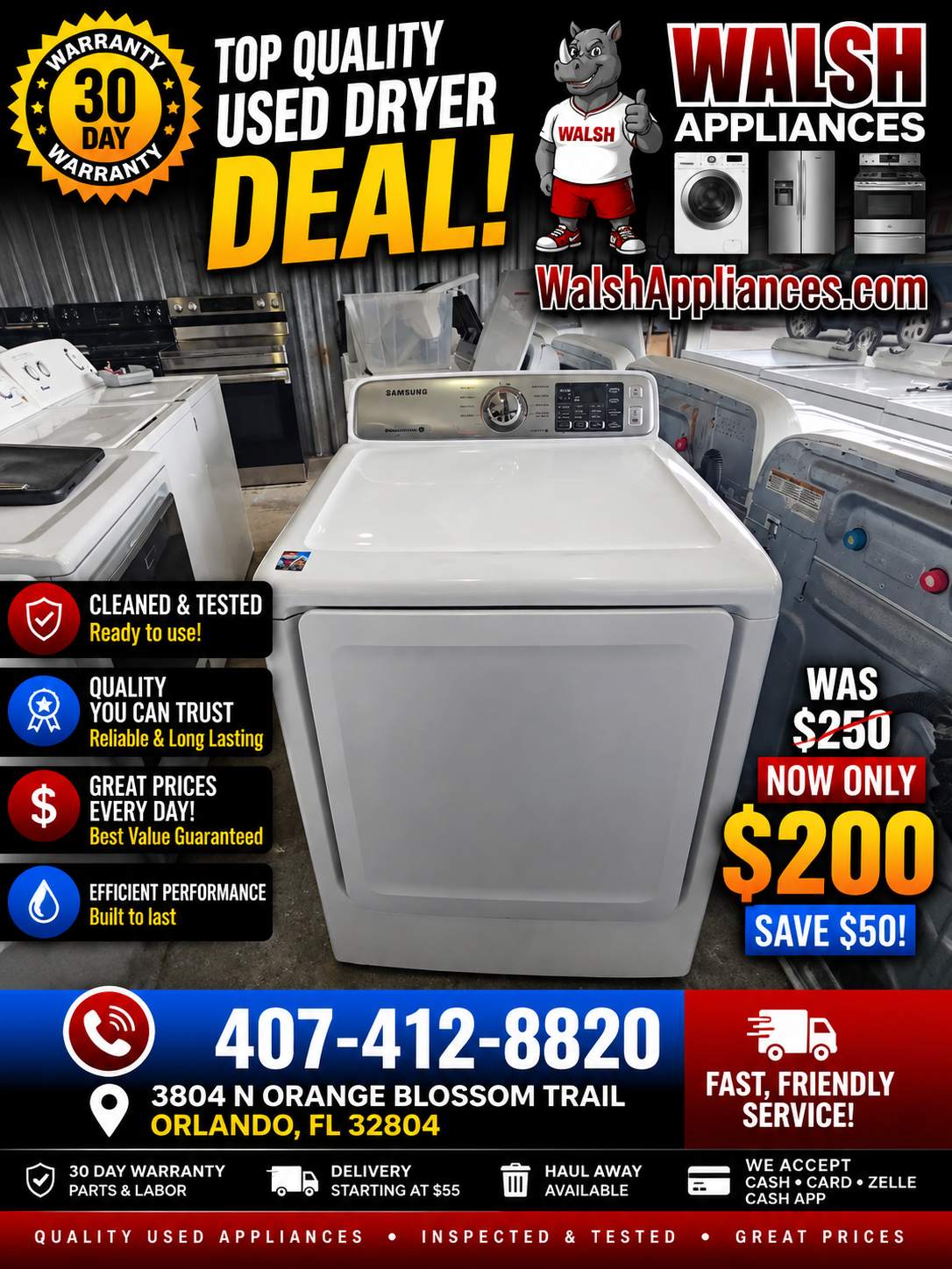 Samsung DV45H7000EW/A2 Electric Dryer