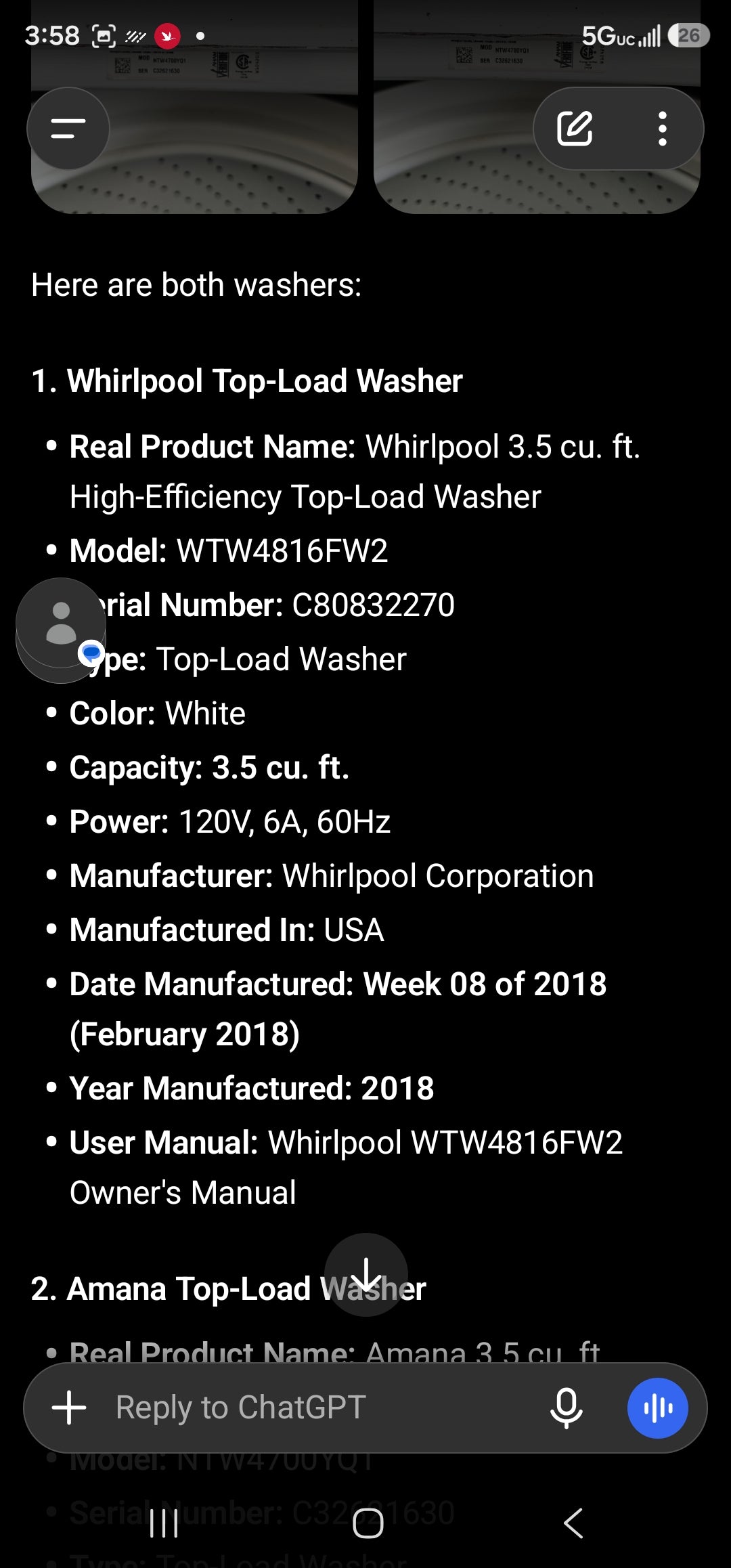Whirlpool 3.5 cu. ft. High-Efficiency Top-Load Washer