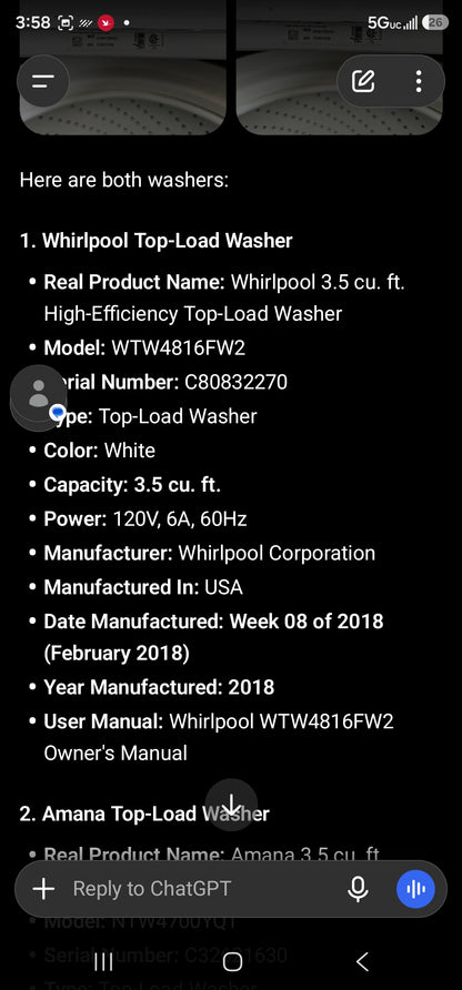 Whirlpool 3.5 cu. ft. High-Efficiency Top-Load Washer