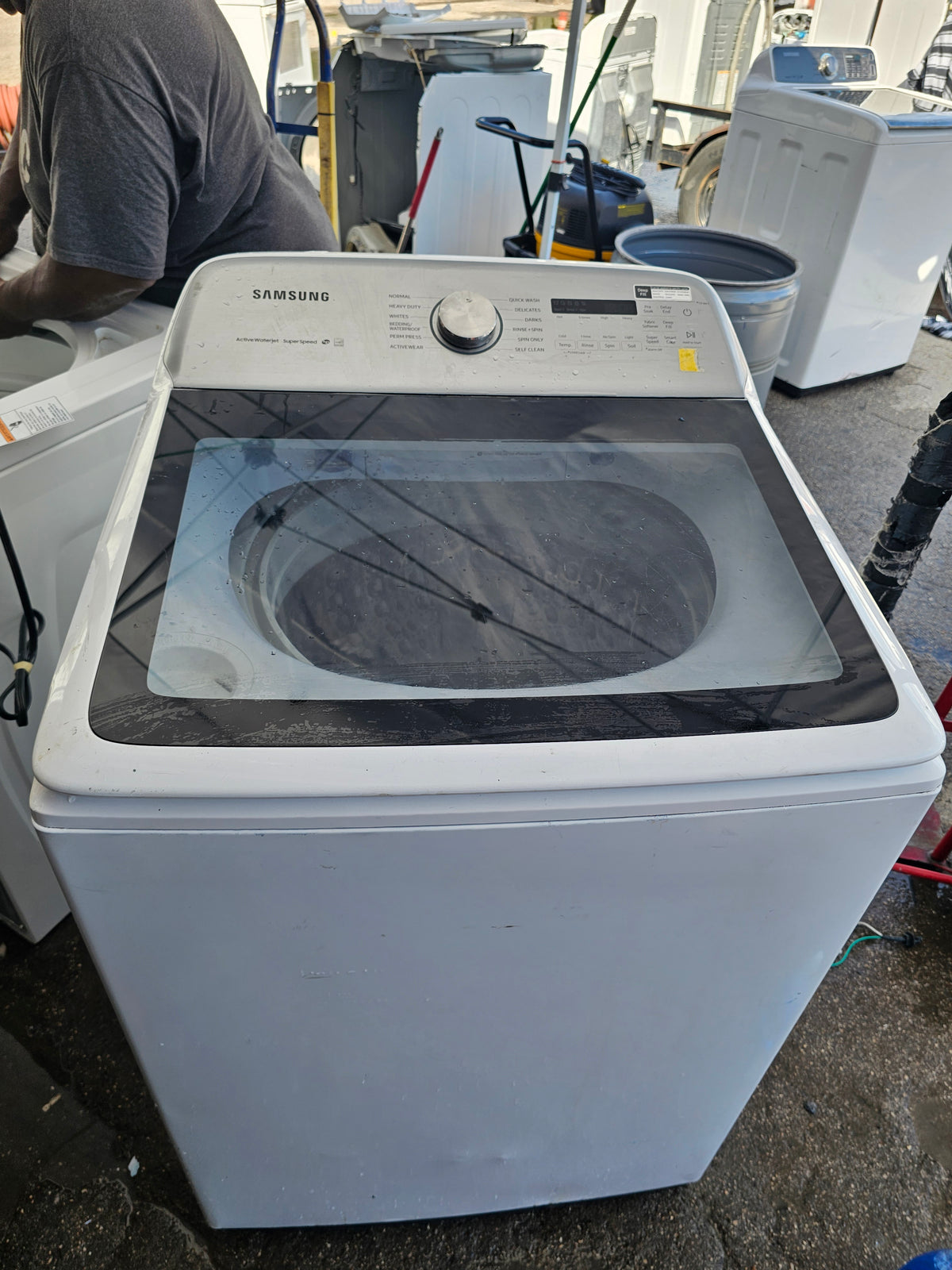 Samsung 5.0 Cu. Ft. High-Efficiency Top Load Washer with Active WaterJet