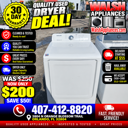 Samsung 7.2 Cu. Ft. Electric Dryer