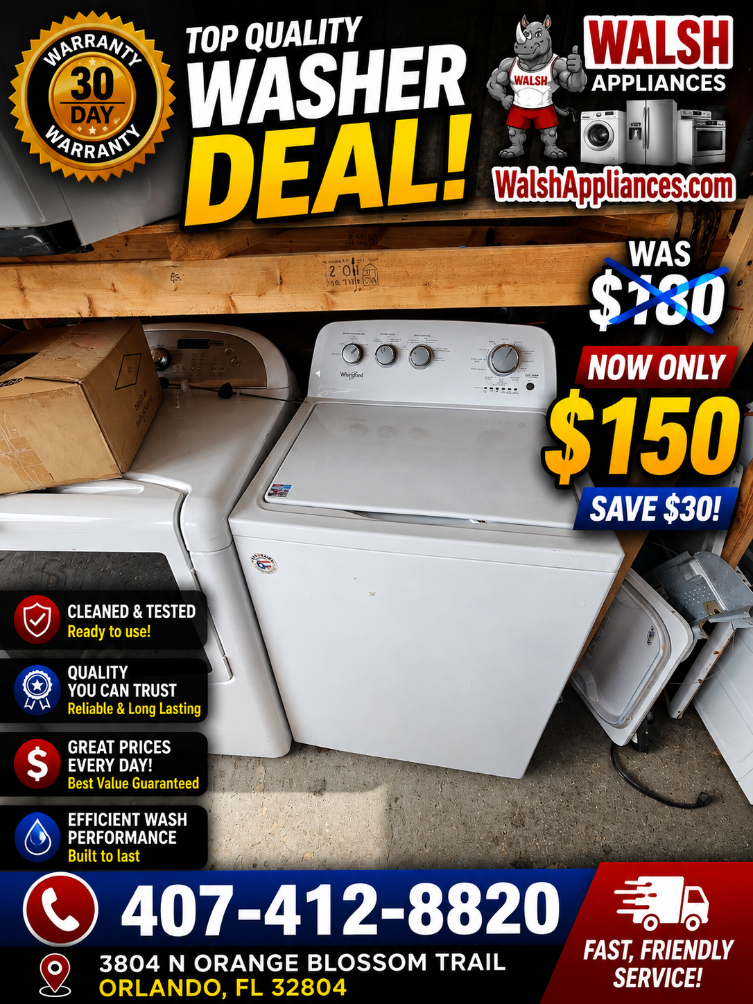 Whirlpool High-Efficiency Top Load Washer
