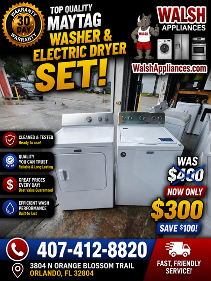 Maytag Washer And Electric Dryer Set