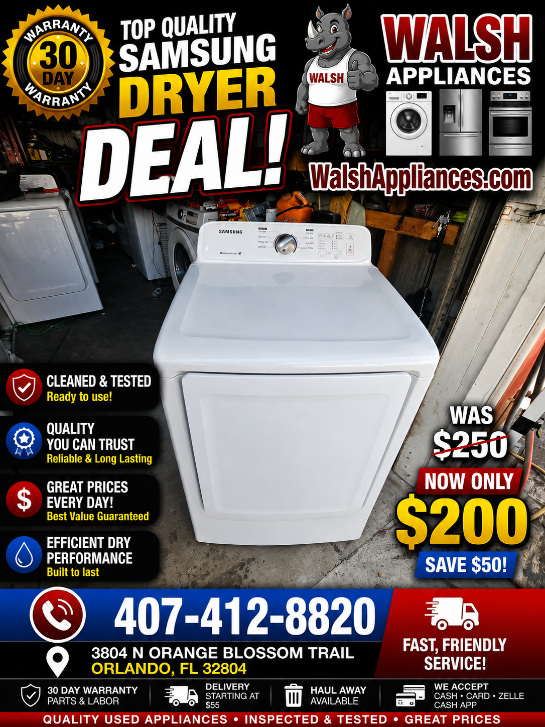 Samsung 7.2 Cu. Ft. Electric Dryer