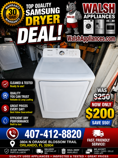 Samsung 7.2 Cu. Ft. Electric Dryer