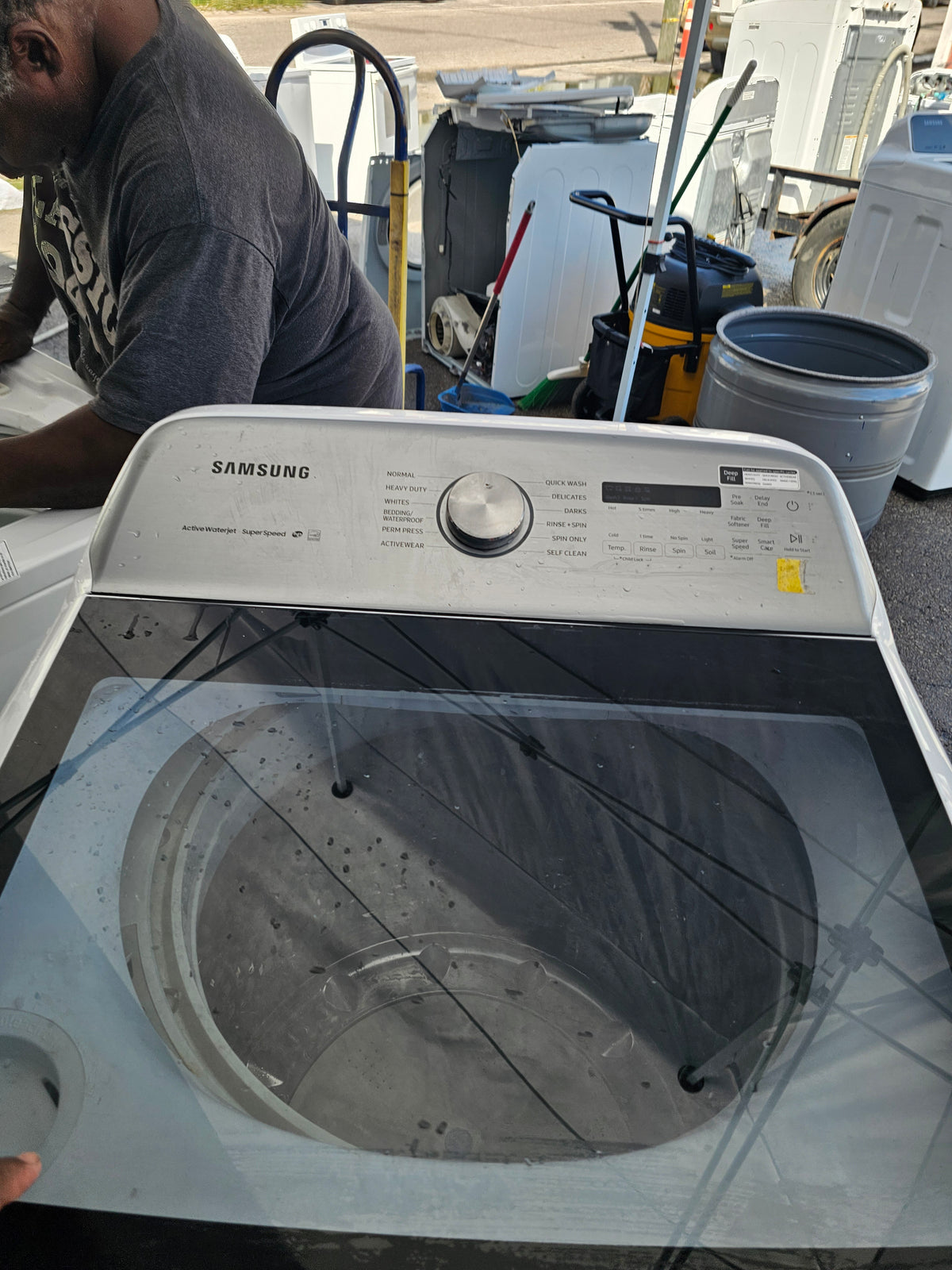 Samsung 5.0 Cu. Ft. High-Efficiency Top Load Washer with Active WaterJet