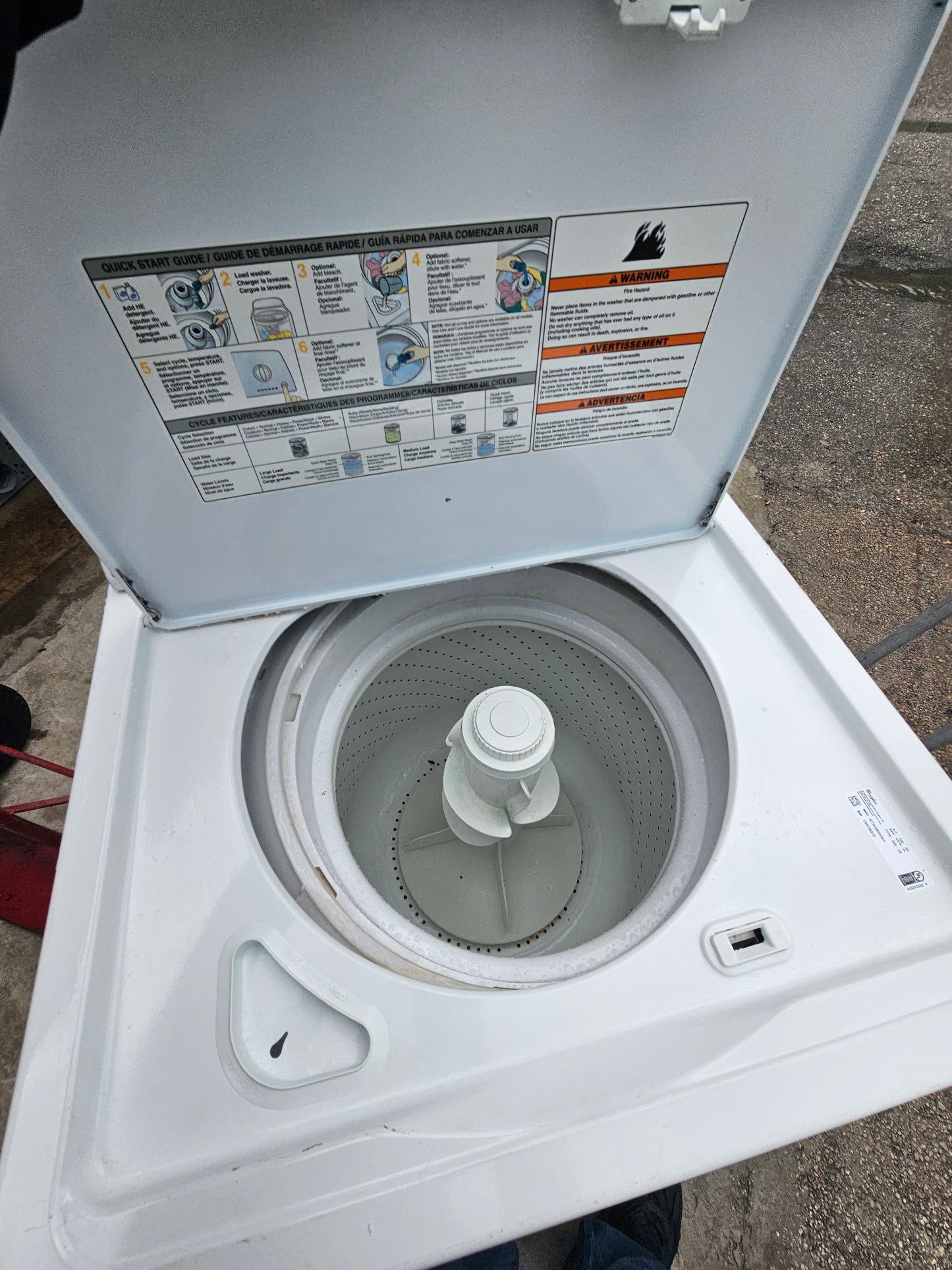 Whirlpool Top Load Washer with Deep Water Wash