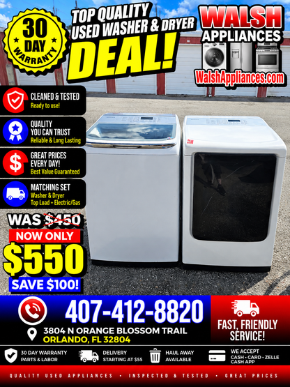 Samsung Washer And Electric Dryer Set