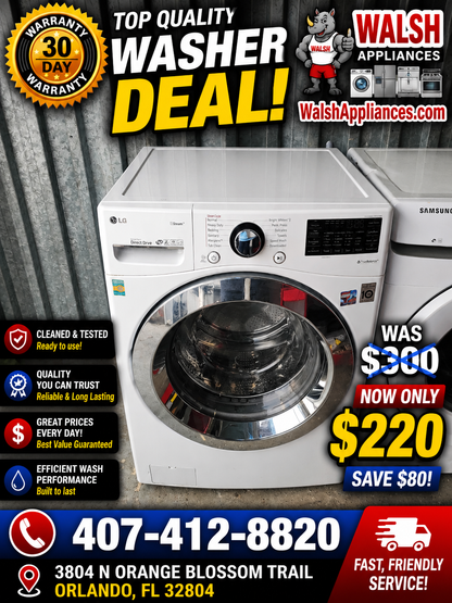 LG 4.5 Cu. Ft. Ultra Large Capacity Front Load Washer