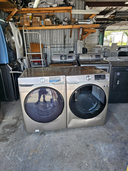 Samsung Washer And Electric Dryer Sst