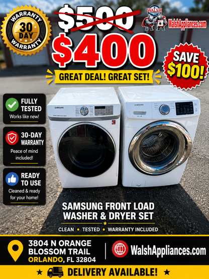 Samsung Frontload  Washer And Electric