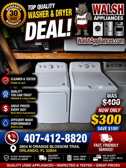 Ge Washer And Electric Dryer