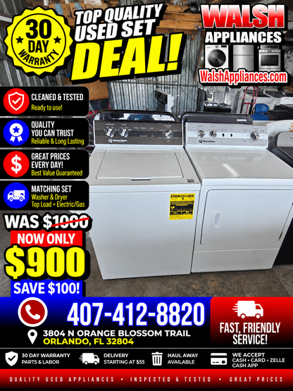 Speed Queen Washer And Electric Dryer Set