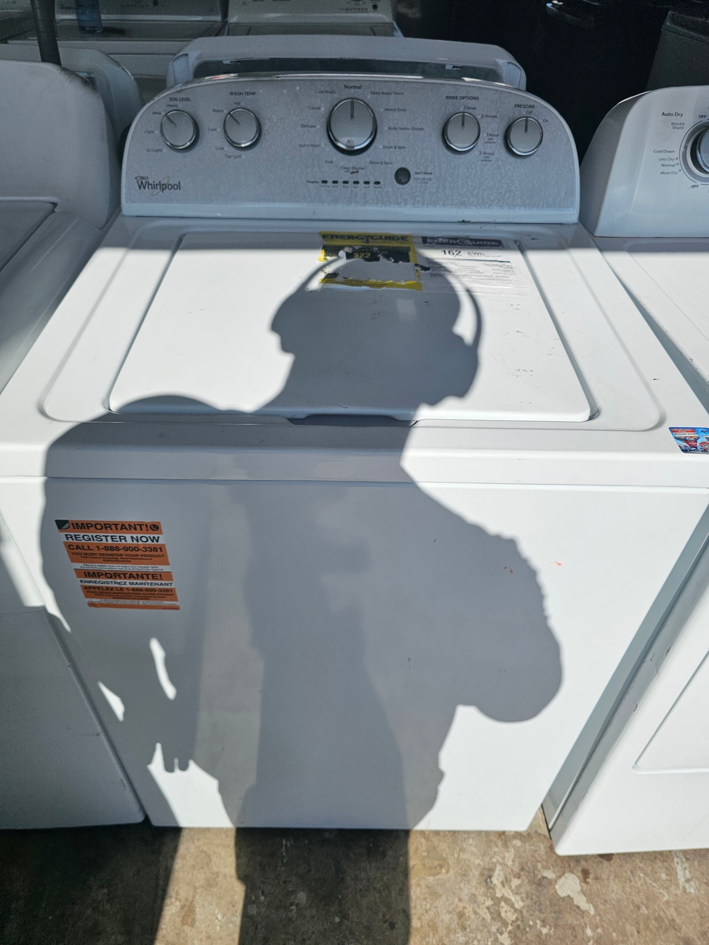 Whirlpool Washer and Electric Dryer Set