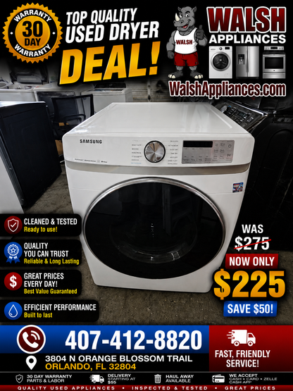 Samsung 7.4 cu. ft. Electric Dryer with Sensor Dry