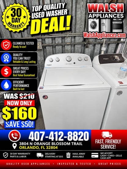 Whirlpool 3.5 Cu. Ft. High-Efficiency Top Load Washer