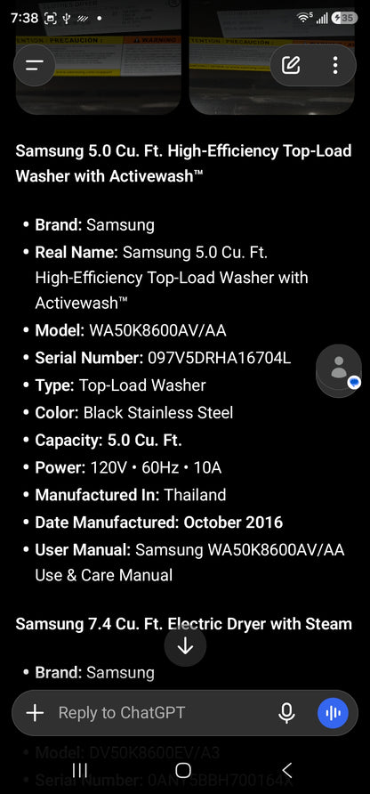 Samsung 5.0 Cu. Ft. High-Efficiency Top-Load Washer with Activewash™