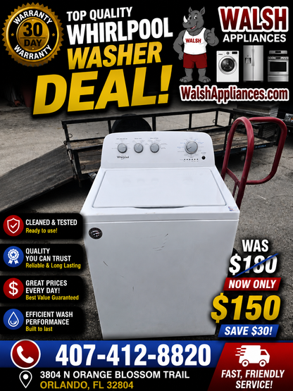 Whirlpool High-Efficiency Top Load Washer