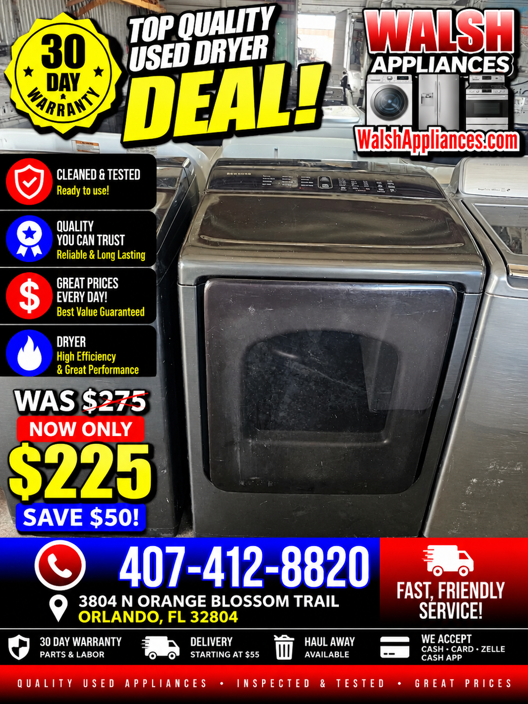 Samsung 7.4 Cu. Ft. Electric Dryer with Steam