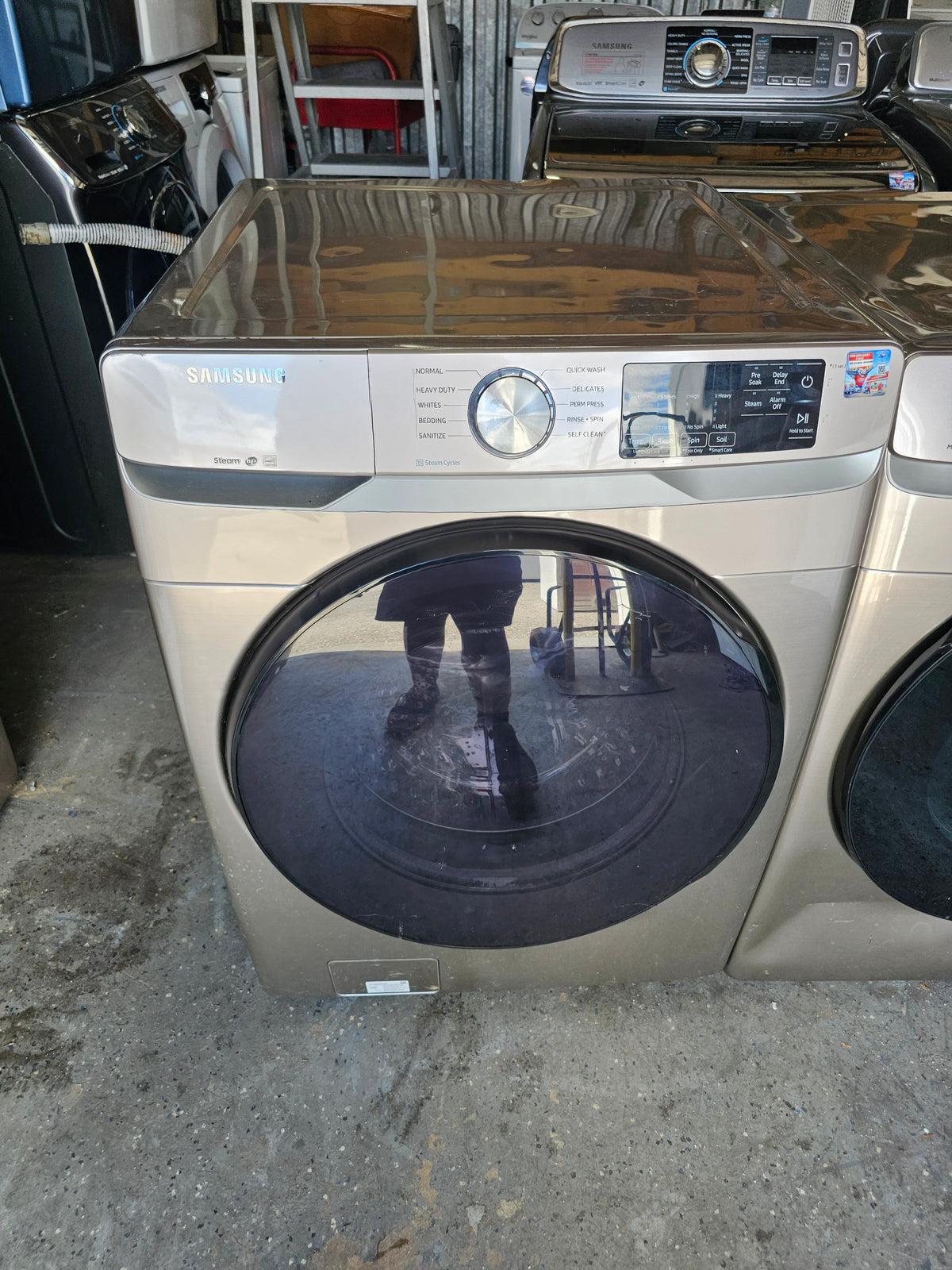 Samsung Washer And Electric Dryer Sst