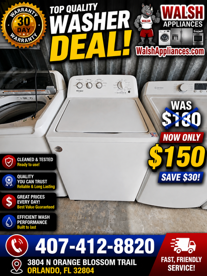 Whirlpool High-Efficiency Top Load Washer