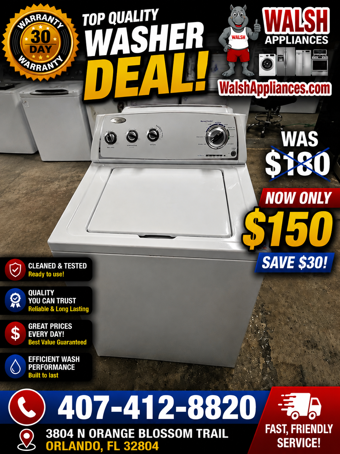 Whirlpool Top Load Washe