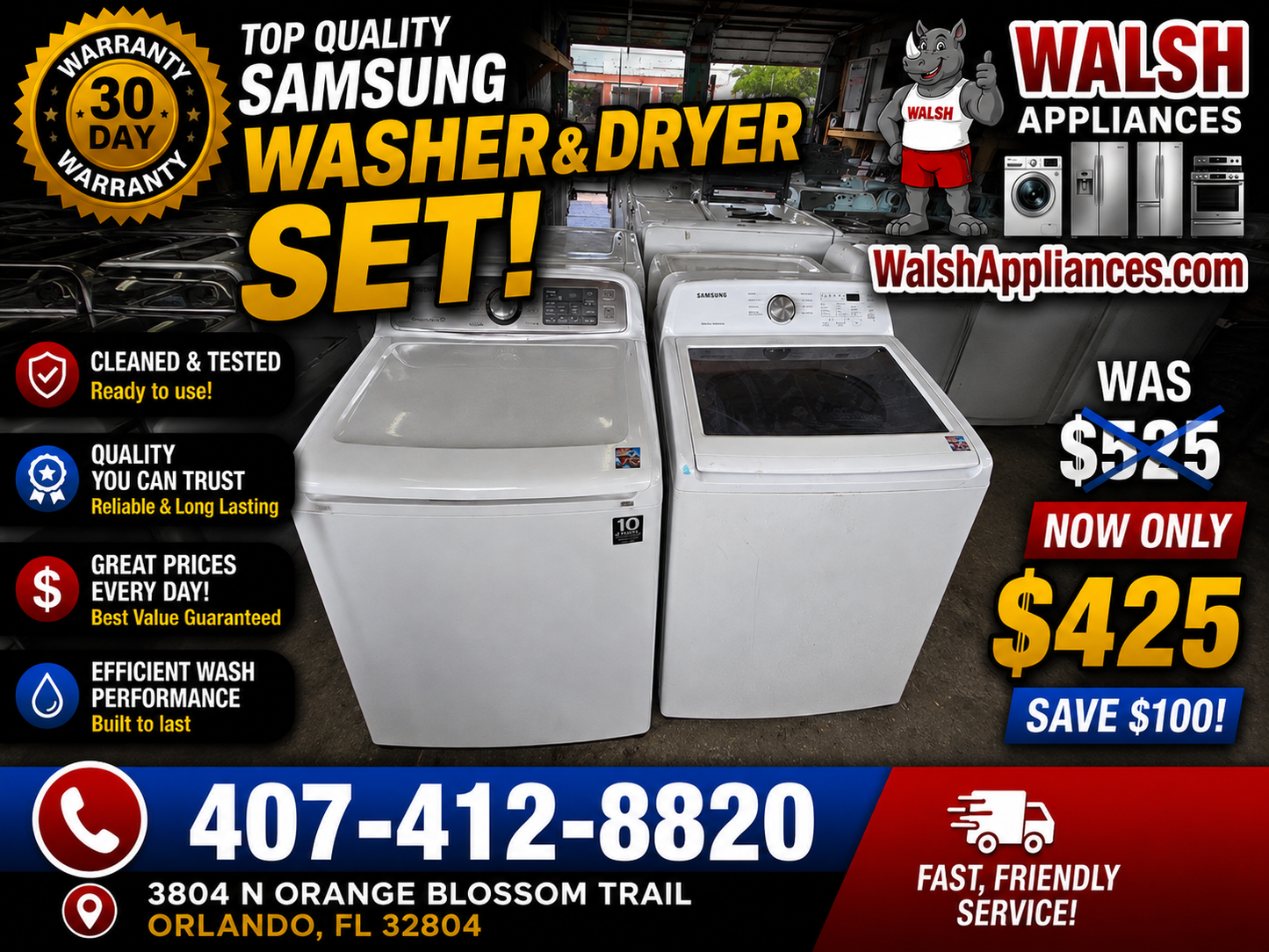 Samsung Washer And Electruc Set