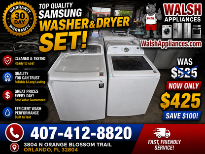 Samsung Washer And Electruc Set