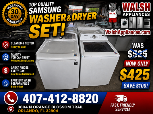 Samsung Washer And Electruc Set