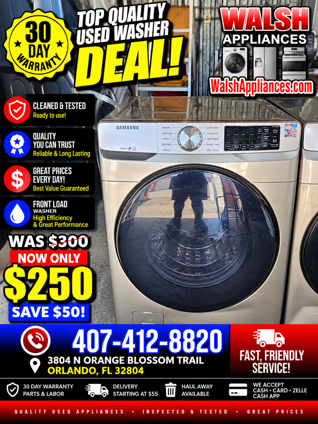 Samsung 4.5 cu. ft. Smart High-Efficiency Front Load Washer