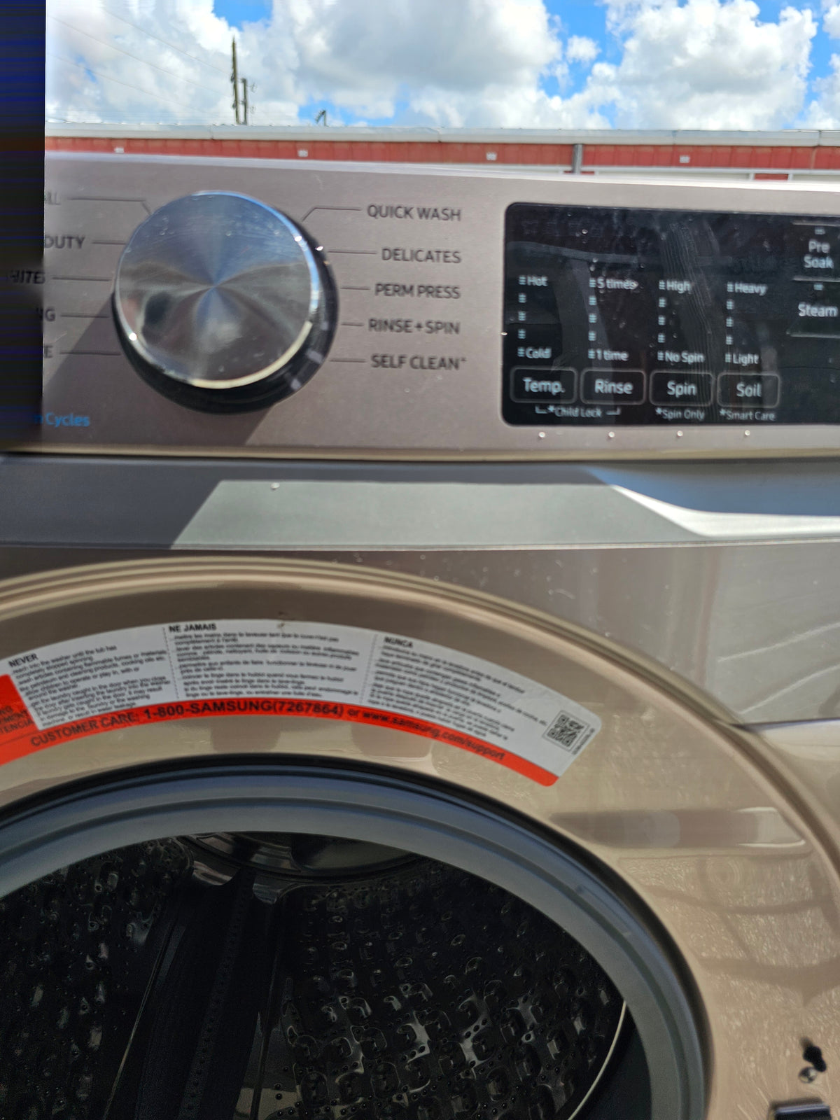 Samsung 4.5 Cu. Ft. High-Efficiency Front-Load Washer with Steam